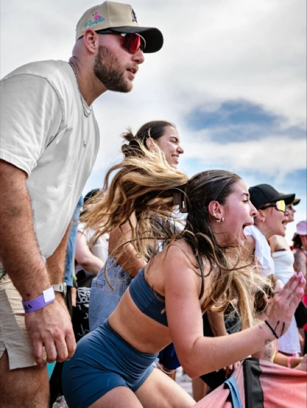 Fans cheering at Wodapalooza